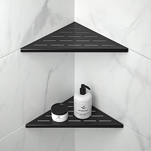 Corner Shower Shelf 10" Matte Black by Bernkot