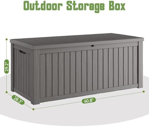 Outdoor Storage Box Waterproof, 220 Gallon Deck Box for Patio Storage - Image 2