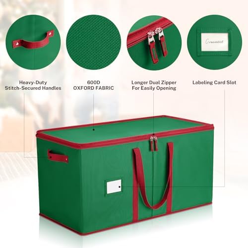 MaidMAX Ornament Storage Box, Ornament Storage, Christmas Ornament Storage - Image 3