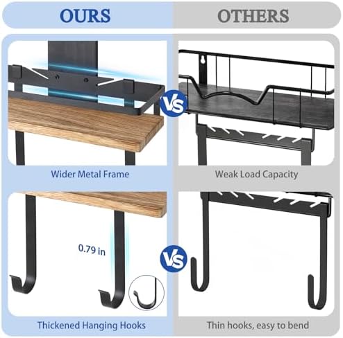 VINAEMO Ironing Board Hanger Wall Mount, 2-Layer Laundry Room Organizer - Image 5