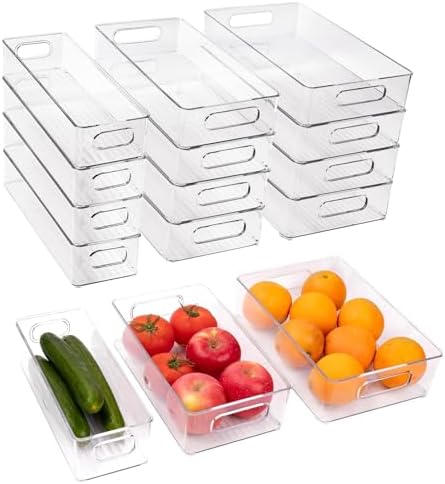 12 Pack Refrigerator Organizer Bins by ZHOHO+TANT