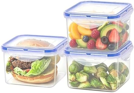 KIGI Food Storage Containers, Set of 3 (3.75 Cup) by KIGI