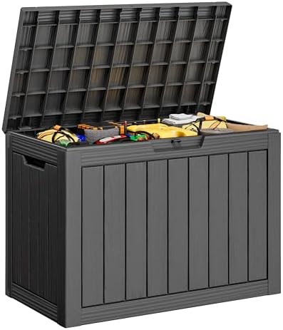 Outdoor Storage Box Waterproof, 50 Gallon Deck Box for Patio Storage by WTFGO