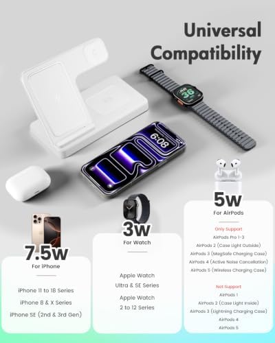 GETPALS Wireless Charger iPhone Charging Station for Apple Multiple Devices - Image 2