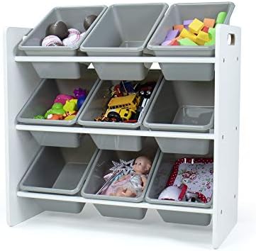 Humble Crew Kids Toy Organizer with 9 Bins, 3 Tier Storage for Playroom - Image 3