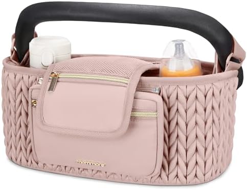 mommore Universal Stroller Organizer with Insulated Cup Holders by mommore
