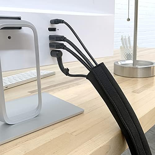 Wrap-It Storage Hook and Loop Cable Sleeve, Black, 48", 2-Pack - Image 2