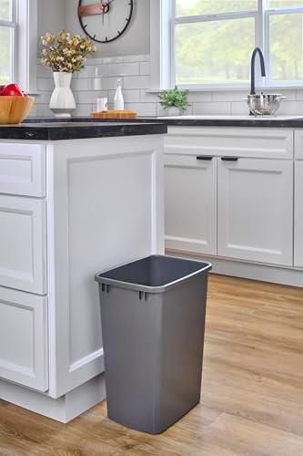 Rev-A-Shelf Double Pullout Garbage Trash Cans for Kitchen Cabinets, 35 Qt - Image 6