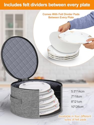 punemi China Storage Containers 5-Piece Hard Shell Dinnerware Moving Boxes - Image 5