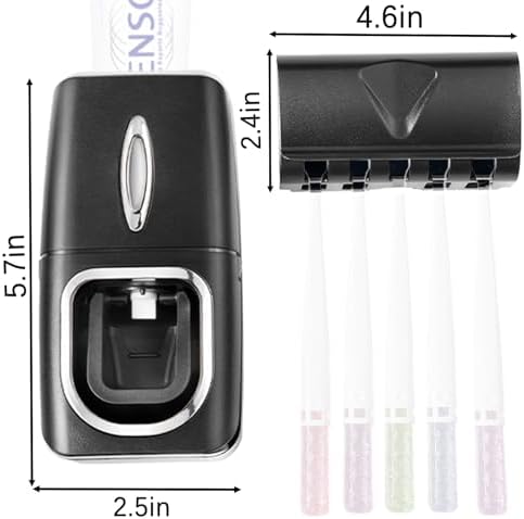 Toothbrush Holder and Toothpaste Dispenser Set - Image 3