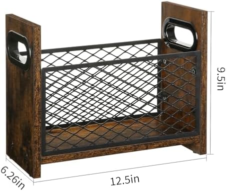 YINMIT Magazine Holder, Small Magazine Rack Floor, Book Storage Basket - Image 4