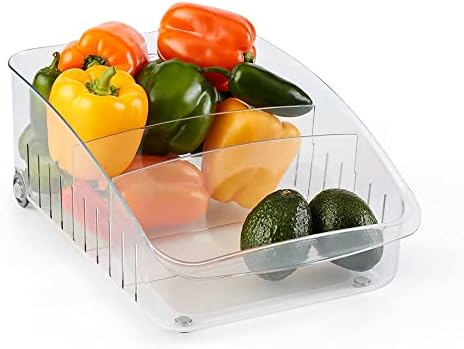 YouCopia RollOut Fridge Drawer 8”, Adjustable Bin Refrigerator Organizer by YouCopia