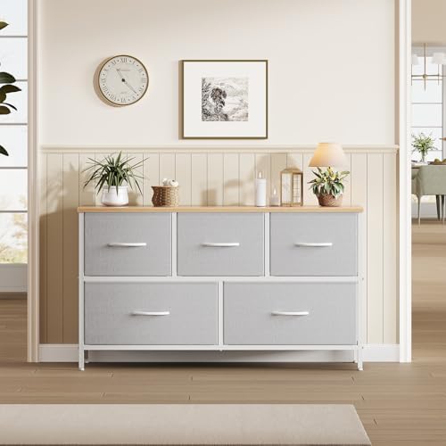 OLIXIS 5 Drawer Dresser for Bedroom, Storage Organizer Unit for Closet - Image 2