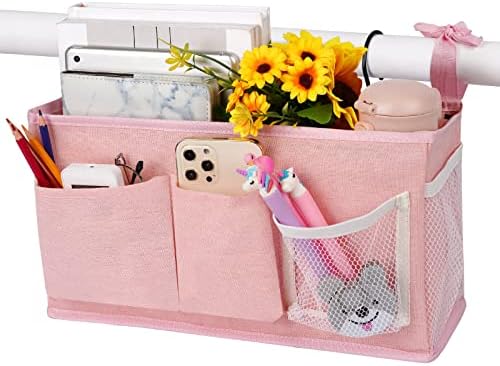 Bedside Caddy, Bedside Storage Bag Hanging Organizer for Bunk Dorm Bed Rail by Loghot