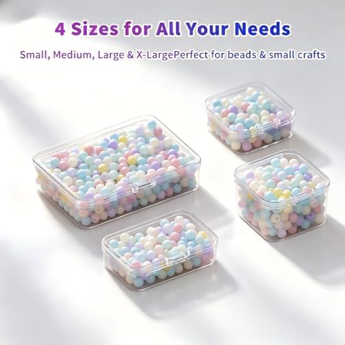 Bead Storage Organizer, 76 Small Containers and Lids, 4 Sizes - Image 4