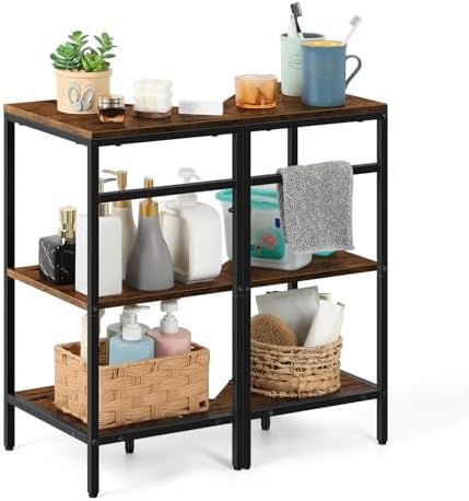Pedestal Sink Storage, 2 Pack Under Sink Organizer Shelf for Bathroom by Luplom