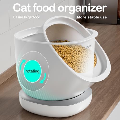 CTIME Airtight Cat Food Container for Small Dog Bird Pet Treats & Dry Food -6 lb(White) - Image 5