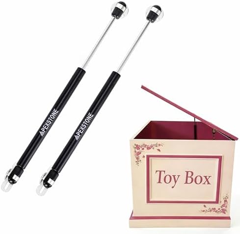Soft Close Hinges for Toy Box, Slow Closing Safety Hinges for Toy Chest, Storage Bench, Wooden Chest & Toy Box, Prevent Finger Pinch, Set of 2 by Apexstone