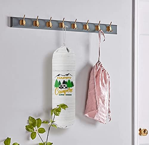 Happy Campers Grocery Bags Holder Organizer, Wall Mount Plastic Bags Storage Container Dispenser, Gift For Family And Friends - Image 5