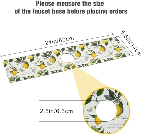 Sink Faucet Absorbing Mat, 2 Pack Drying Mat Around Faucet Sink Splash Guard Behind Faucet Sinkmat For Kitchen Bathroom Island Rv 24 * 5.5 Inch (60 * 14 cm) - Image 4