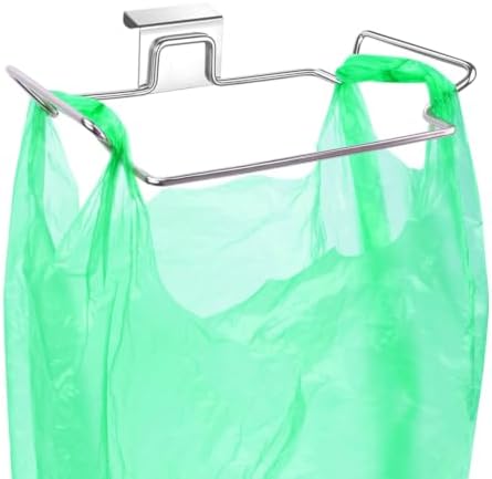Large Stainless Steel Trash Bag Holder for Kitchen Cabinets Doors and Cupboards, Under Sink, Garbage Bag Dispenser, Kitchen Waste Can, Trash Cans by OYSIR