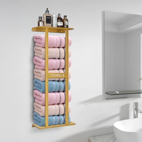 Bathroom Towel Storage Rack, Wall Mounted Bathroom Towel Rack - Image 2