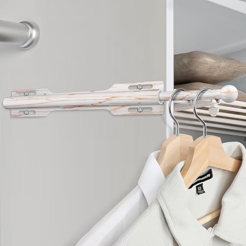 12" Valet Rod for Closet Pull Out (1 Pack, Marble Grain) - Image 6