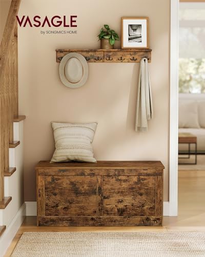 VASAGLE Storage Chest with 2 Safety Hinges, 15.7 x 39.4 x 18.3 Inches - Image 2