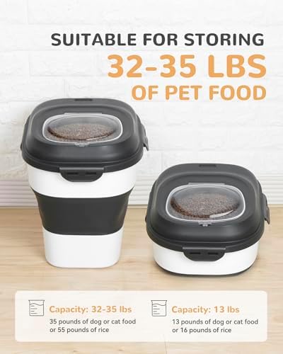 30-35 Lbs Dog Food Storage Container Collapsible Dog Food Container - Image 2