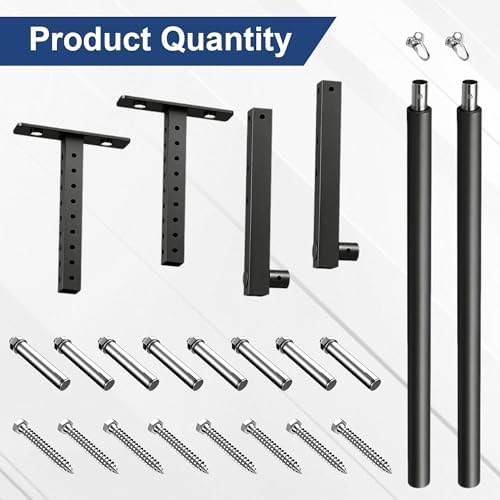 Stainless Steel Ceiling Storage Rack, 10"-18" Height Adjustable,Kayak Overhead Garage Storage Rack, Holds 100 lbs, for High-Altitude Storage of Kayaks, Surfboards, Canoes, Skis, and Ladders - Image 4
