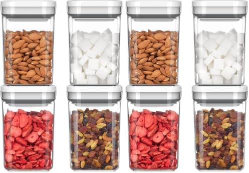 MR.SIGA 8 Pack Airtight Food Storage Container Set for Pantry Organization by MRSIGA
