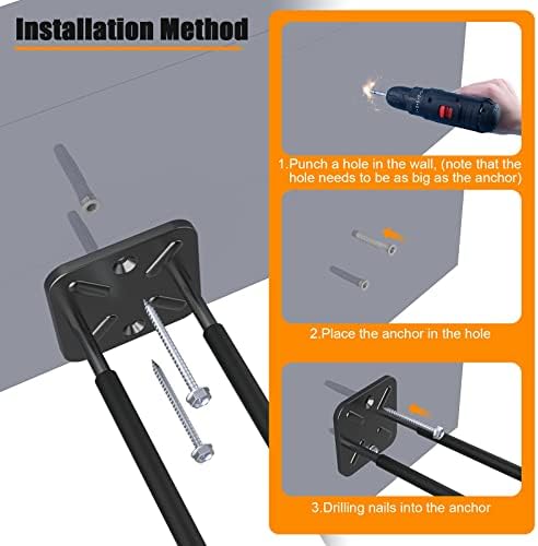 Garage Hooks 12.4 Inch Heavy Duty Garage Metal Hooks - Image 6