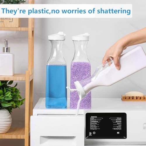 54oz Laundry Detergent Dispenser,Liquid Container,Plastic,2 Pack White - Image 4