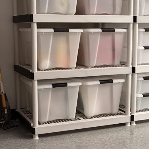 IRIS USA 4-Pack 54 Quart Storage Bins with Lids, Clear - Image 5