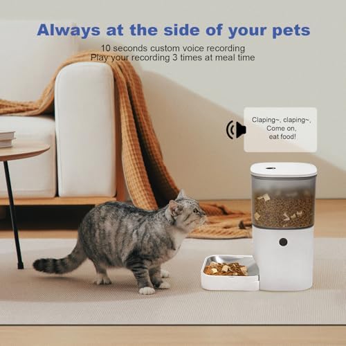 ANDOLL HOME Automatic Cat Feeder,4L Timed Cat＆Dog Dry Food Dispenser - Image 5