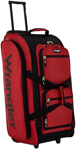 Wrangler 30" Wesley Rolling Duffel Bag, Salsa Red by Wrangler%C2%AE