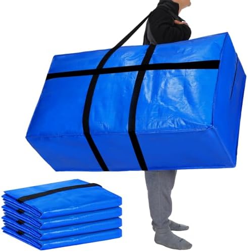 Windyun 4 Pack 75 Gallon Extra Large Moving Bags XXL Heavy Duty Storage Bag by Windyun