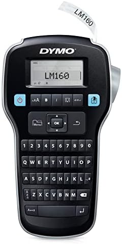 DYMO Label Maker LabelManager 160 Portable Label Maker, Easy-to-Use, One-Touch Smart Keys, QWERTY Keyboard, Large Display, for Home & Office Organization, Black - Image 2