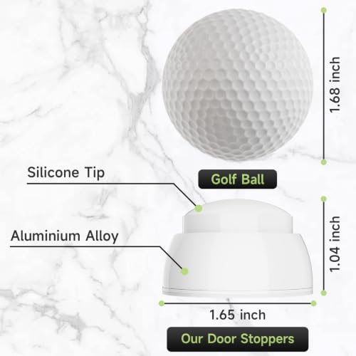 6PCS Door Stopper Wall Protector, Door Stoppers for Wall, White - Image 3