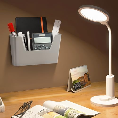 JOMOLA No Drilling File Holder 2 Pack Mail Organizer Wall Mount File Organizer Holder Office Wall Hanging Files Magazines Organizer Plastic Door Mount Wall Pocket with Adhesive Pad, Grey Color - Image 6