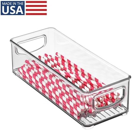 iDesign Plastic Stackable Pantry Bin, Clear - Image 2
