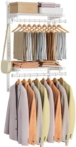 SONGMICS HOME Closet System, Closet Insert Organizer, 2-4 ft Closet Shelves by SONGMICSHOME