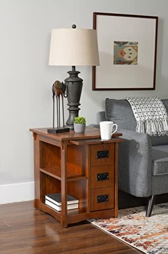 Powell Furniture Mission Oak Powell Magazine Cabinet Table, 22.5"L x 18.125"W x 24"H - Image 2