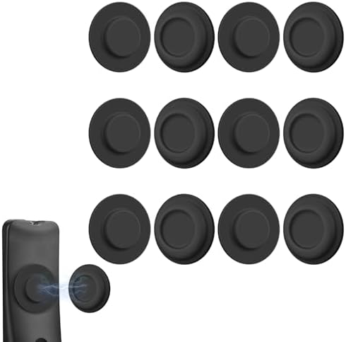 6 Pack Magnetic Remote Control Holder, Silicone, Self-Adhesive No-Drill by AMAZYC-US