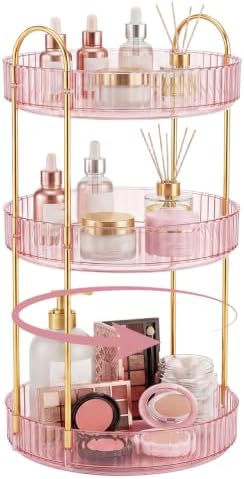 Rotating Makeup Organizer Countertop, Bathroom Lazy Susan Tray Stand by Unknown
