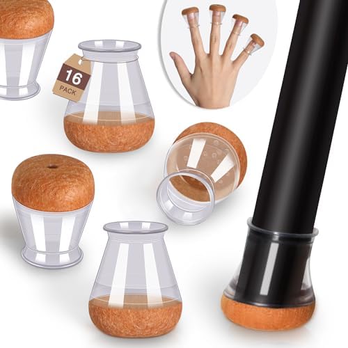 YOZON Chair Leg Floor Protectors Felt Silicone Caps Strengthen Bottom by DesignedtoProtectMadetoBelong