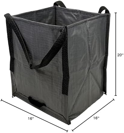 DURASACK Heavy Duty Storage Tote Bag 22-Gallon, Gray, (Pack of 10) - Image 3