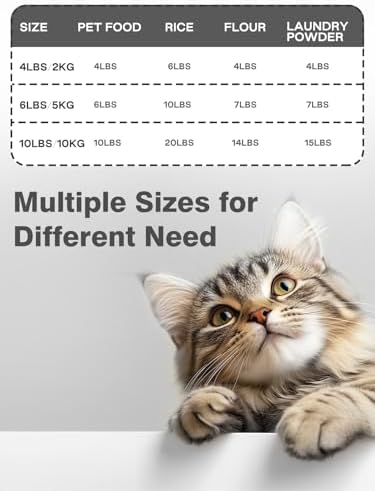 LivLab Mker 20 lb Stackable Pet Food Storage Containers, 3 Pack - Image 5