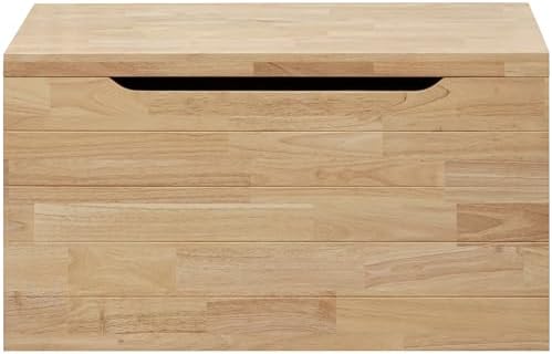 eHemco Solid Hardwood Storage Trunk, Natural, 35.5x18.63x19.5 - Image 6