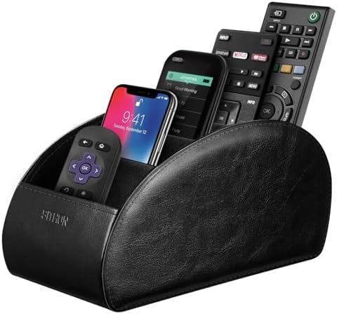 SITHON Remote Control Holder with 5 Compartments [Upgrade Version] by SITHON